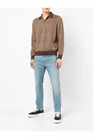 Ralph Lauren Homem Manga comprida - Check-pattern long-sleeved polo shirt