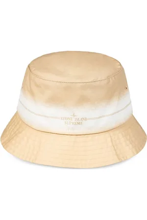 Supreme X Stone Island stripe-detail crusher hat
