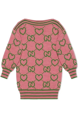 Gucci Menina Vestidos - GG hearts wool dress