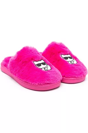 Karl Lagerfeld K/ikonik patch-detail slippers