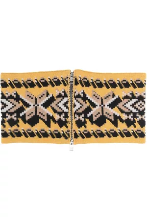 Etro Intarsia-knit zip-up neckband