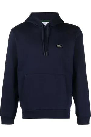 Lacoste Logo-patch fleece hoodie