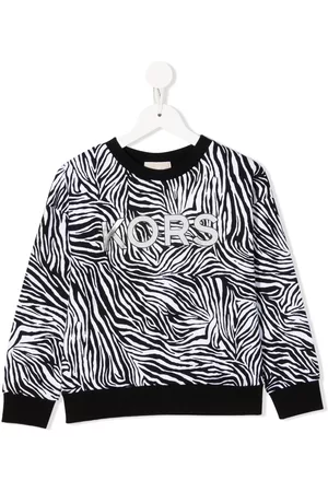 Michael Kors Menina Sweatshirts - Zebra-print logo sweatshirt