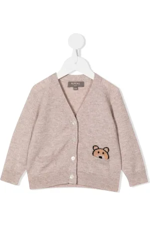 N.PEAL Bear Pocket cashmere cardigan