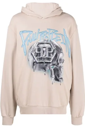 Philipp Plein Skull-print long-sleeve hoodie