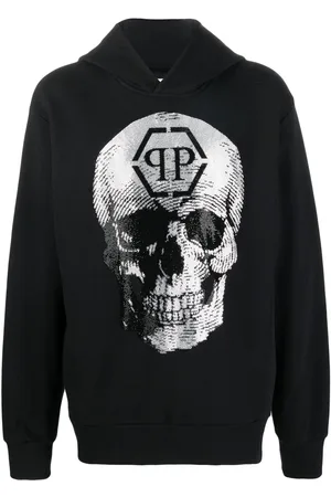 Philipp Plein Skull logo-print hoodie
