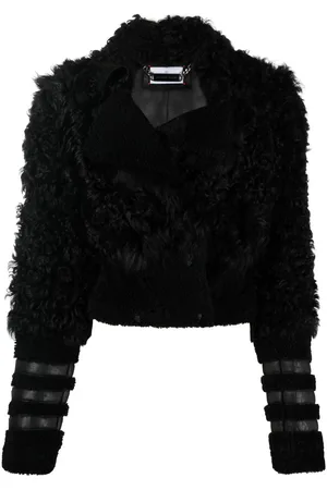 Philipp Plein Gothic Plein fitted shearling jacket