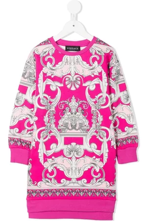 VERSACE Menina Sweatshirts - Baroque-print sweatshirt dress