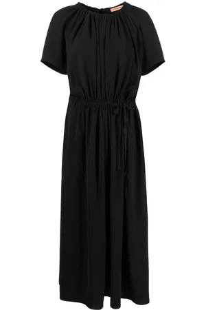 YVES SALOMON Pleat detailing mid-length dress
