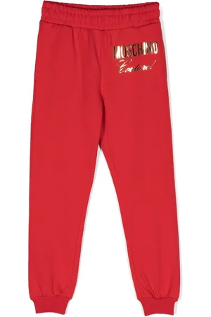 Moschino Logo-print cotton track pants