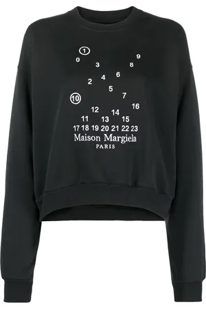 Maison Margiela Numbers-motif cotton sweatshirt