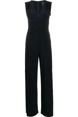 Norma Kamali Draped straight-leg jumpsuit