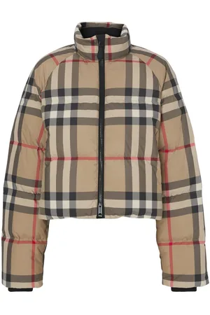 Burberry Vintage Check cropped puffer jacket