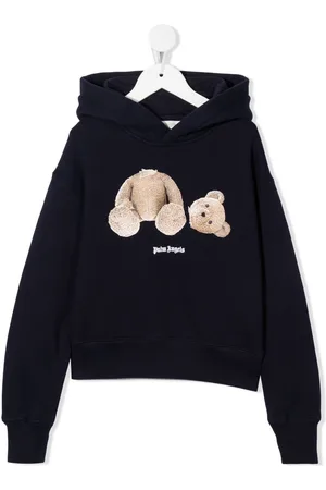 Palm Angels Teddy-bear print cotton hoodie
