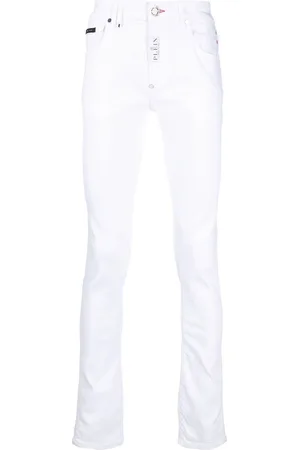 Philipp Plein Hexagon low-rise slim-cut jeans