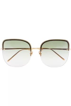 Linda Farrow 18kt gold-plated Loni sunglasses