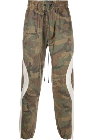 MOSTLY HEARD RARELY SEEN Panelled camouflage tapered joggers
