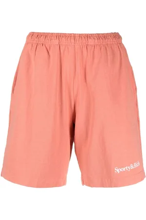 Sporty & Rich Logo-print cotton shorts