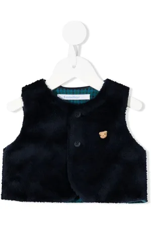 Familiar Embroidered-teddy-bear waistcoat
