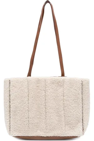 THEMOIRÈ Ribbed faux-shearling tote