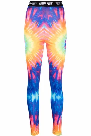 Philipp Plein Tie-dye print leggings