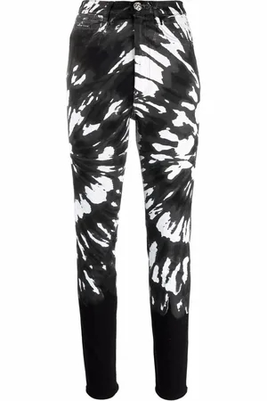 Philipp Plein Tie-dye slim-fit trousers