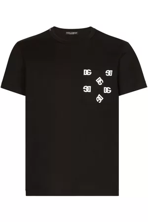 Dolce & Gabbana Homem T-shirts & Manga Curta - DG logo-print pocket T-shirt