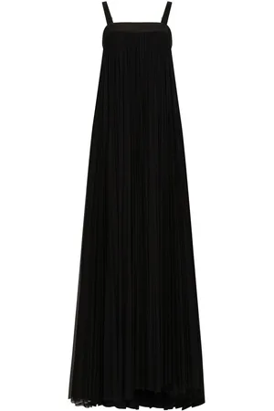 Dolce & Gabbana Pleated tulle maxi dress