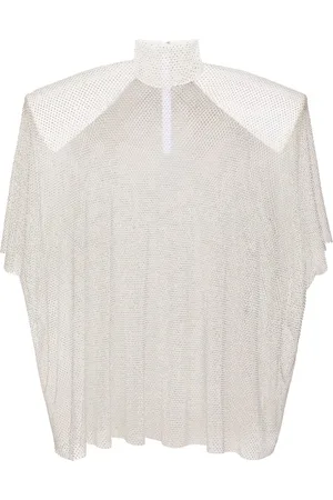 Dolce & Gabbana Rhinestone-embellished mesh blouse