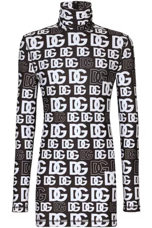 Dolce & Gabbana Homem T-shirts & Manga Curta - DG logo-print high-neck top