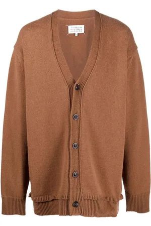 Maison Margiela Elbow-patch V-neck cardigan