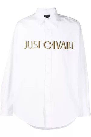 Roberto Cavalli Logo-print cotton shirt