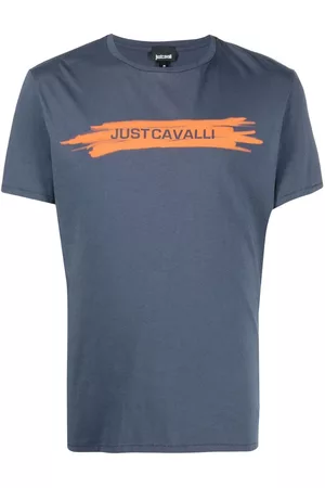 Roberto Cavalli Homem T-shirts & Manga Curta - Logo cotton T-shirt