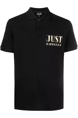 Roberto Cavalli Homem Formal - Logo-embroidered polo shirt
