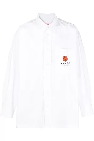 Kenzo Embroidered-logo long-sleeve shirt
