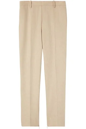 OFF-WHITE Logo-tag slim-cut trousers