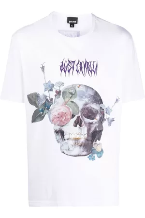 Roberto Cavalli Skull-print short-sleeved T-shirt