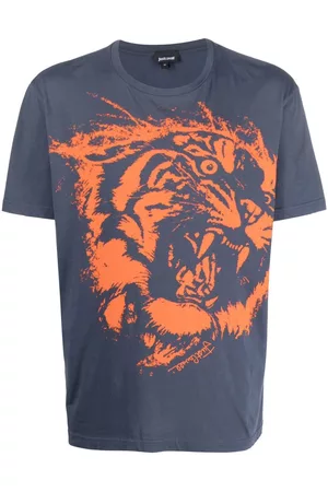 Roberto Cavalli Tiger-print short-sleeved T-shirt