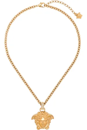 VERSACE La Medusa crystal-embellished necklace