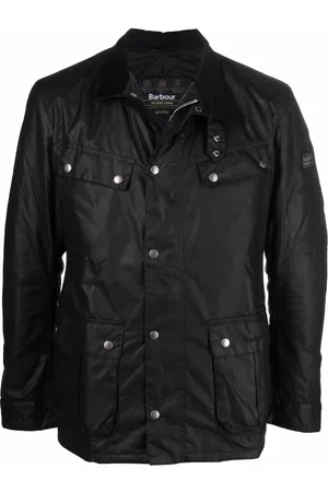 Barbour Homem Casacos - Wax-coated zipped jacket
