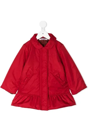 Familiar Ruffle-detail padded coat
