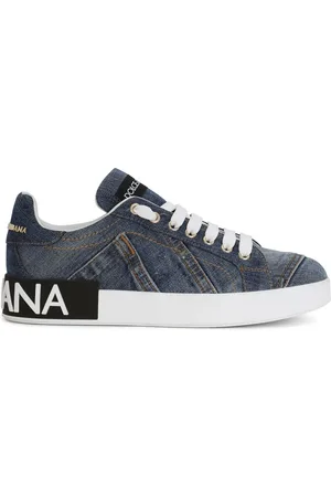 Dolce & Gabbana Portofino logo-tag leather sneakers