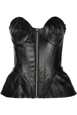 Natasha Zinko Zip-front corset top