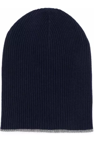 Brunello Cucinelli Homem Chapéus - Rib-knit cashmere beanie