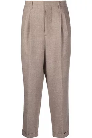 Ami Turn-up hem wool trousers