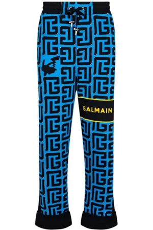 Balmain X Pokemon monogram-print cotton track pants