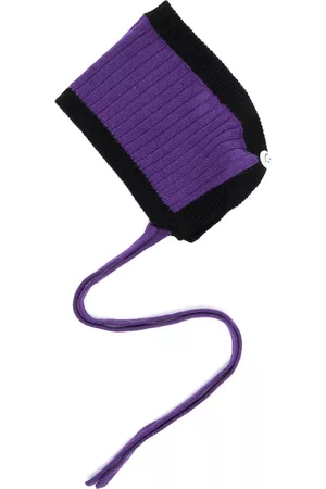 CORMIO Mulher Chapéus - Ribbed-knit wool bonnet