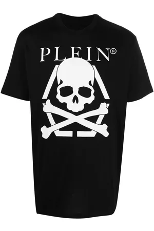 Philipp Plein Homem T-shirts & Manga Curta - Skull-print short-sleeved T-shirt