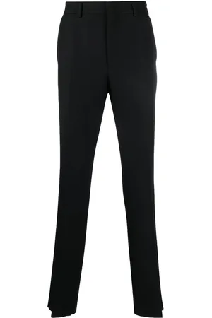 Fendi Logo-plaque tailored trousers