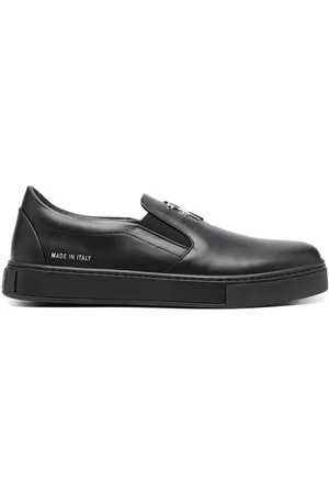 Philipp Plein Logo-plaque slip-on sneakers